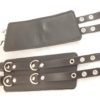 HouseofBasciano double buckle wrist cuffs black two