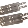 HouseofBasciano double buckle wrist cuffs black top