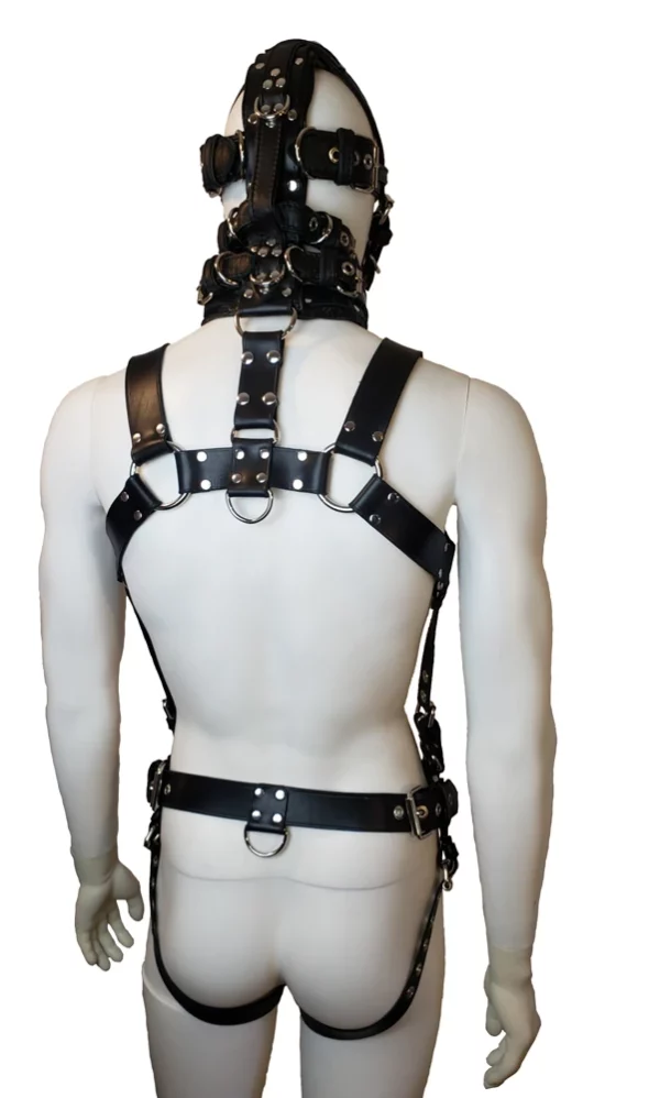 M4 Muzzle Gag body harness Houseofbasciano back