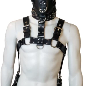 M4 Muzzle Gag body harness Houseofbasciano front