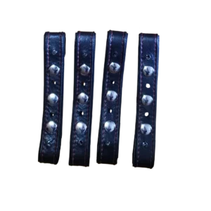 Houseofbasciano locking post and snap button connector straps.